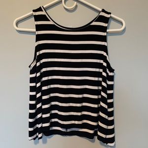 Old navy slightly cropped striped tank top